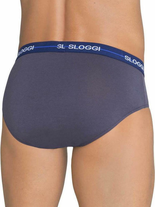 Start Midi Men's Slips Grey / Blue 2Pack