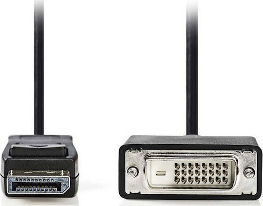 Nedis 2m DVI-D male to DisplayPort male Cable Black (CCGP37200BK20)