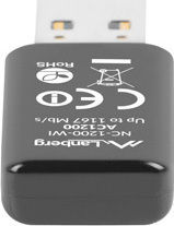 Lanberg NC-1200-WI Αντάπτορας Δικτύου USB με Ασύρματη Σύνδεση Wi-Fi 1200Mbps