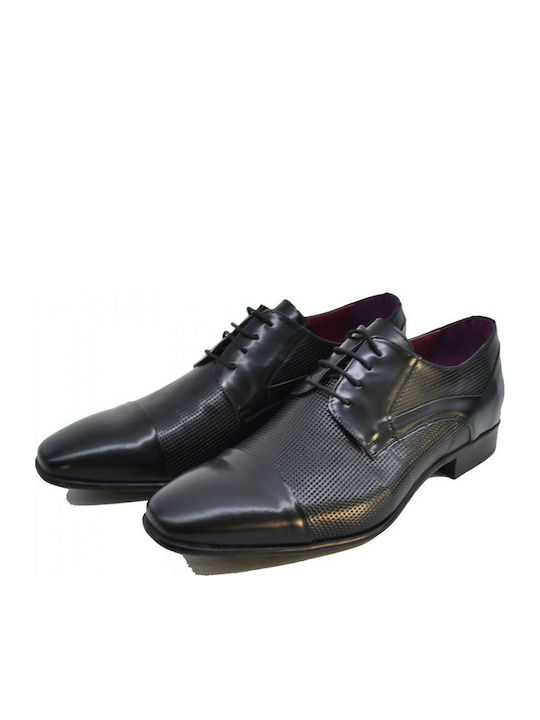 Damiani Men's Leather Dress Shoes Black