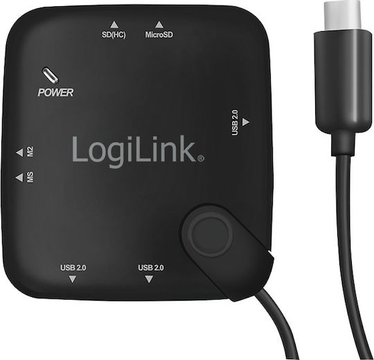 LogiLink Hub 3 Θυρών USB 2.0 με σύνδεση micro USB-B