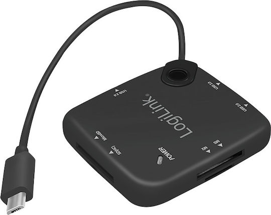 LogiLink Hub 3 Θυρών USB 2.0 με σύνδεση micro USB-B