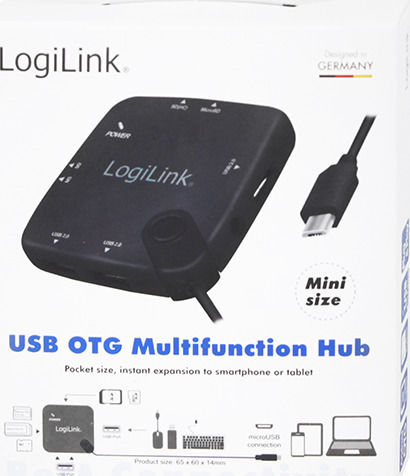 LogiLink Hub 3 Θυρών USB 2.0 με σύνδεση micro USB-B