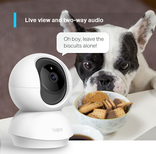 TP-LINK Tapo C200 v1 IP Surveillance Camera Wi-Fi Full HD 1080p with Two-Way Communication and Lens 4mm