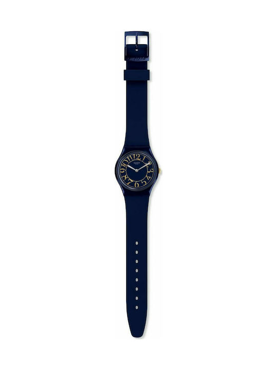 Swatch Knightliness Back In Time Ceas cu Albastru Curea de cauciuc