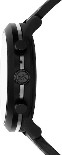 Michael Kors MKGO Stainless Steel 43mm Smartwatch με Παλμογράφο (Μαύρο)