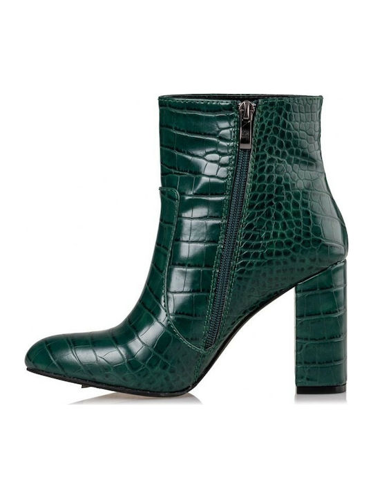 Damen Knöchelstiefel Grün