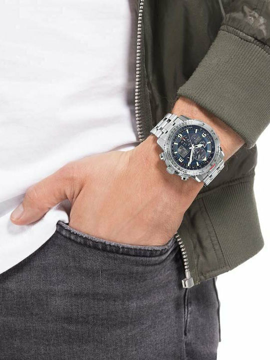 Citizen Promaster Sky Ρολόι Eco - Drive με Μεταλλικό Μπρασελέ Citizen Promaster Sky Ρολόι Eco - Drive με Μεταλλικό Μπρασελέ