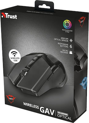 Trust GTX 103 Gav Ασύρματο RGB Gaming Ποντίκι Μαύρο