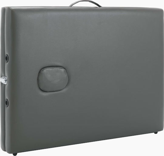vidaXL Bett Massage und Physiotherapie Schwarz aus Aluminium 191x70cm. 2 Positionen