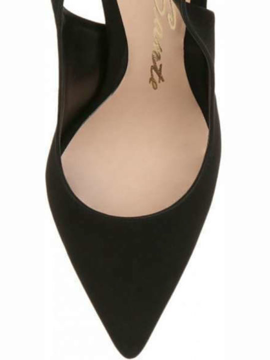 Sante Suede Black Heels