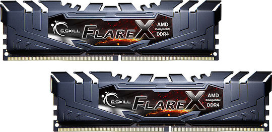 G.Skill Flare X DDR4 32GB RAM with 4x8GB Modules and Speed 3200 for Desktop