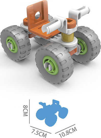 Plastic Construction Toy Build & Play Assembled Mini Construction ATV for Children 3++ Years