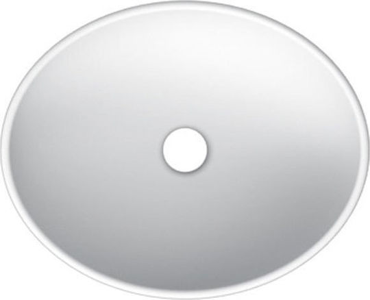 GSI Ovo Countertop Sink Porcelain 41x33.5x14cm White