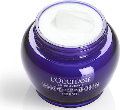 L'Occitane Immortelle Precious Feuchtigkeitsspendend & Anti-Aging Creme Gesicht mit Hyaluronsäure 50ml