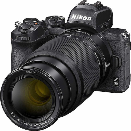 Nikon Z 50 Spiegellose Kamera Kit (Z DX 16-50mm F3,5-6,3 VR + Z DX 50-250mm F4,5-6,3 VR) Schwarz