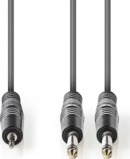 Nedis Cable 2x 6.3mm male - 3.5mm male 1.5m (COTH23200GY15)