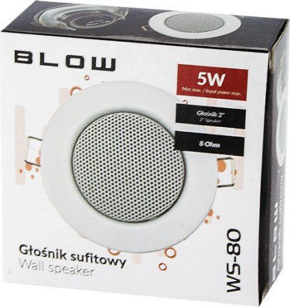 Blow WS-80 Ηχείο Οροφής 5W (Τεμάχιο) 19x8x40εκ. Λευκό