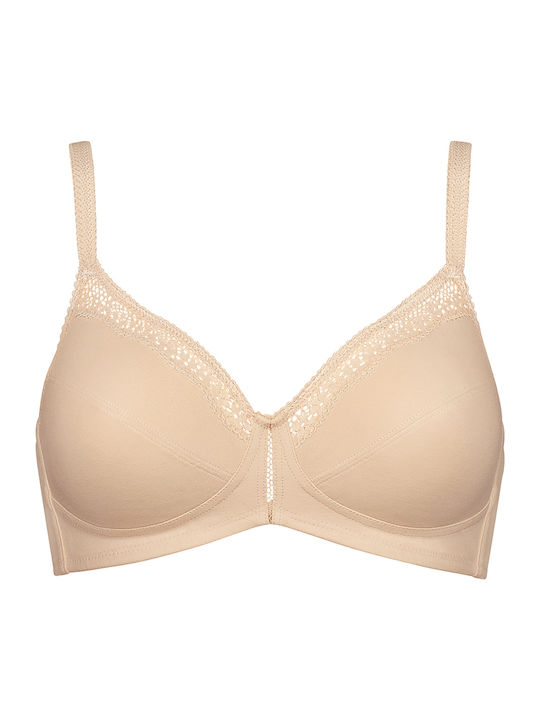 Cotton Beauty Bra without Padding without Underwire Beige