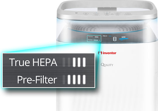 Inventor Ionizer / Air Purifier 32.8W for Spaces 80m²