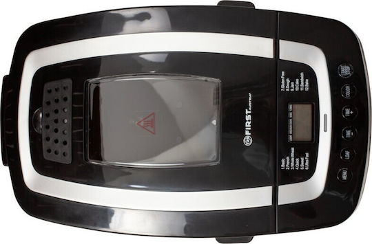 First Austria Αρτοπαρασκευαστής 800W Χωρητικότητας 1250gr με 12 Προγράμματα