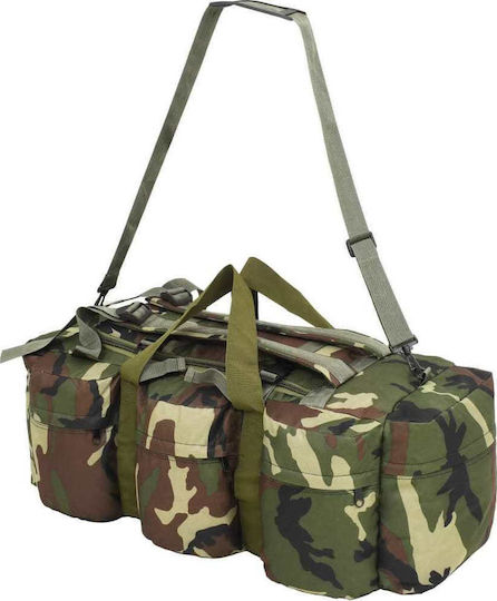 vidaXL Militärischer Rucksack Reisen aus Polyester Waldland Grün 120Es