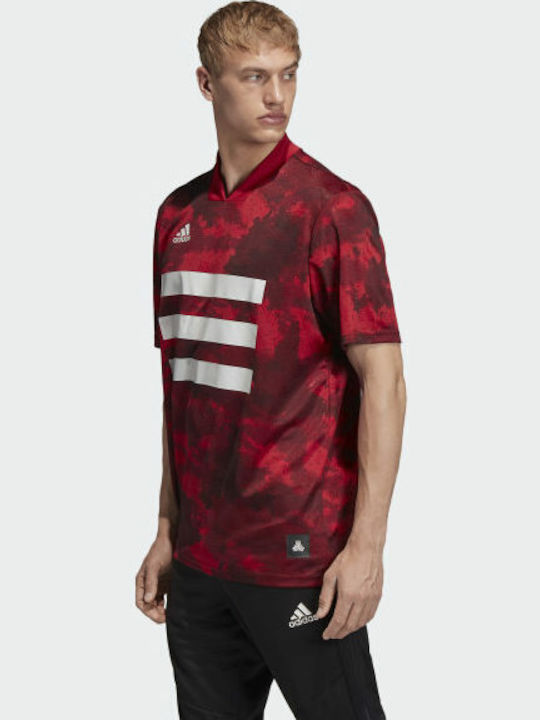 adidas TAN Graphic Jersey T-shirt Burgundy