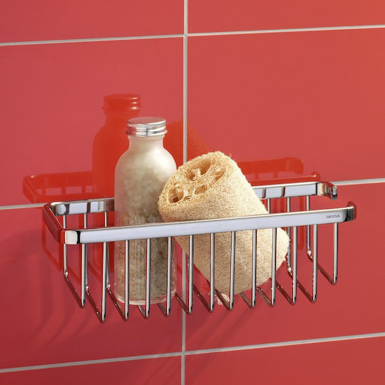 Geesa Basket 140 Wandmontiert Schwamm-Halter Inox Silber