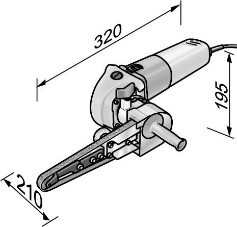 Flex FBE 8-4 140 Ταινιολειαντήρας 800W με Ρύθμιση Ταχύτητας