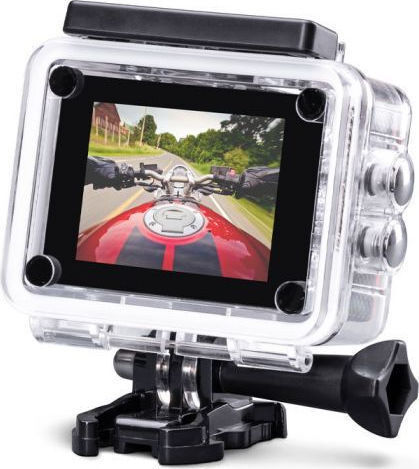 Midland Η3+ Action Camera Full HD (1080p) Υποβρύχια (με Θήκη) με Οθόνη 2" και Wi-Fi Πορτοκαλί