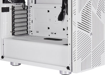 Corsair 275R Airflow Gaming Midi Tower Κουτί Υπολογιστή με Πλαϊνό Παράθυρο Λευκό