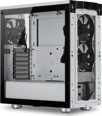 Corsair 275R Airflow Gaming Midi Tower Κουτί Υπολογιστή με Πλαϊνό Παράθυρο Λευκό