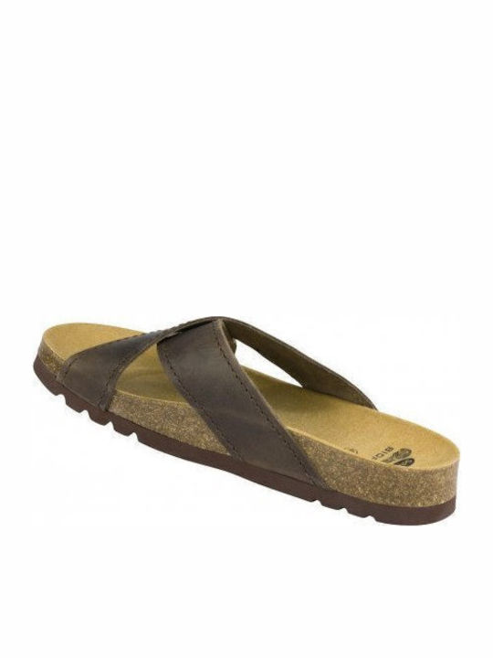 Tangor Leder Herrensandalen in Braun Farbe