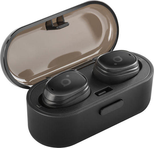 Acme BH410 In-ear Bluetooth Handsfree Ακουστικά με Θήκη Φόρτισης Μαύρα