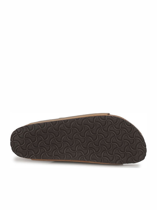 Arizona Oiled Leather Δερμάτινα Ανδρικά Σανδάλια Tabacco Brown Narrow Fit