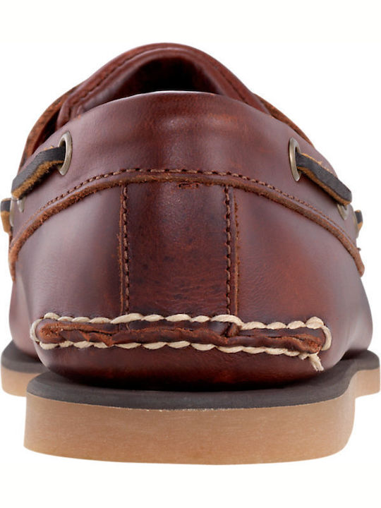 Classic Boat 2-Eye Δερμάτινα Ανδρικά Boat Shoes Root Beer