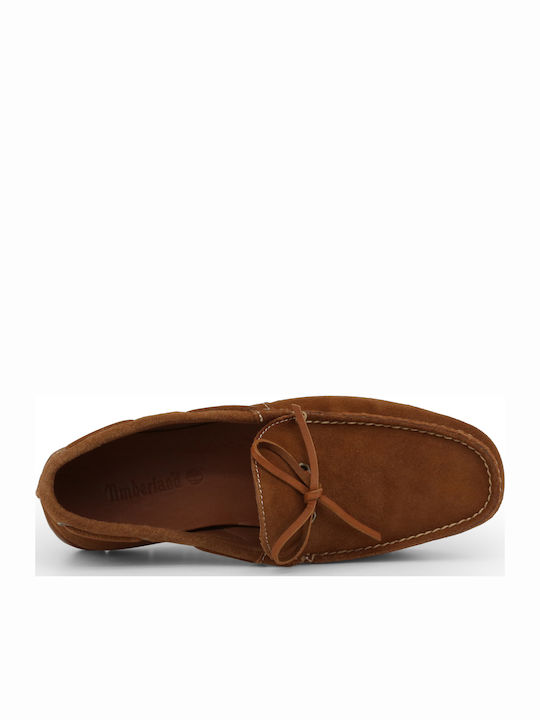 Lemans Men's Suede Moccasins Brown