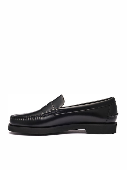 Dan Polaris Δερμάτινα Ανδρικά Loafers σε Μαύρο Χρώμα