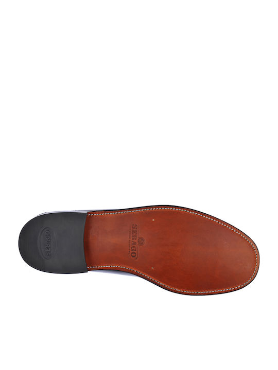 Classic Will Leder Herren Mokassins in Burgundisch Farbe