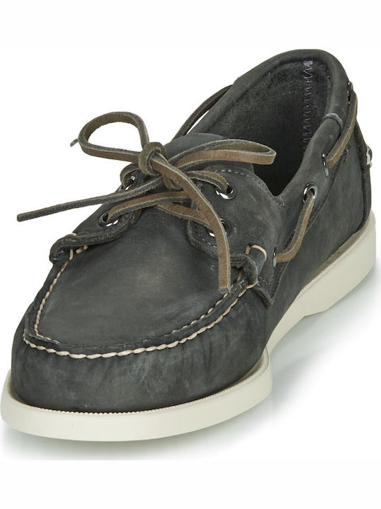 Docksides Portland Crazy Suede Ανδρικά Boat Shoes σε Γκρι Χρώμα
