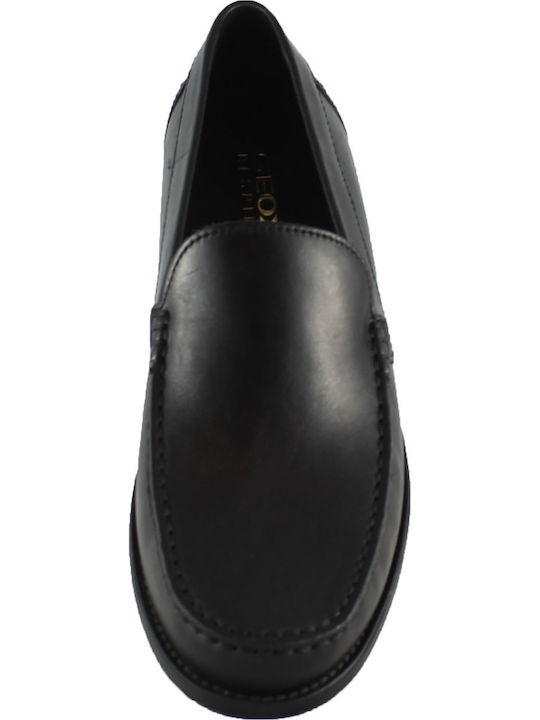 New Damon A Men's Leather Loafers Black