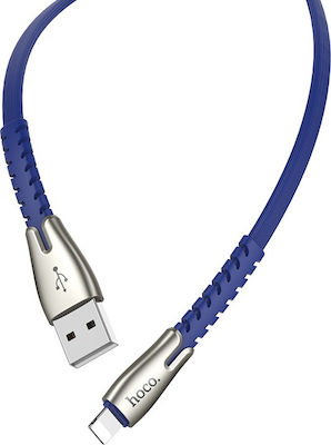 Hoco U58 Core Flach USB-A zu Lightning Kabel Blau 1.2m (HC-U58LBL)