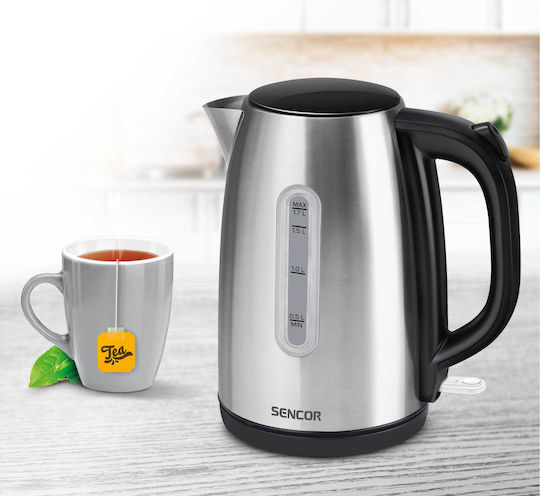 Sencor Βραστήρας 1.7lt 2200W Ασημί