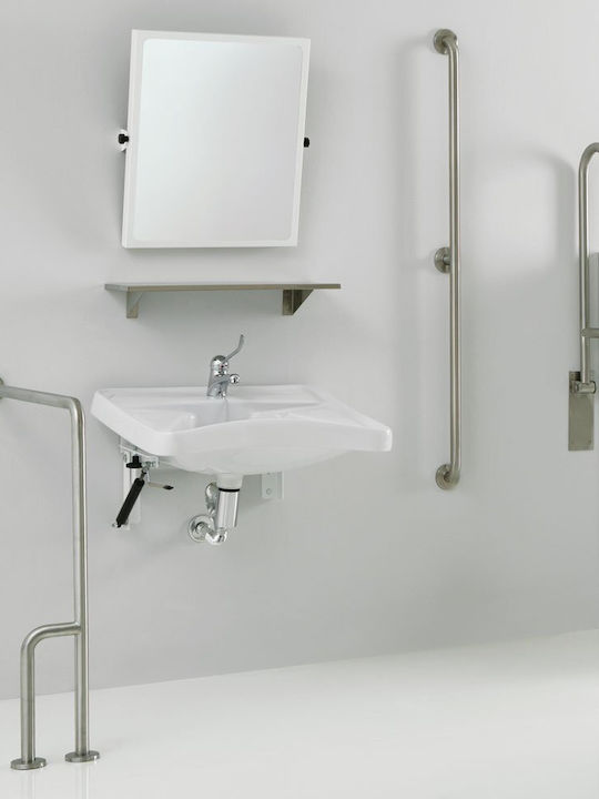 Ponte Giulio Inox Bathroom Grab Bar for Persons with Disabilities 80cm Silver