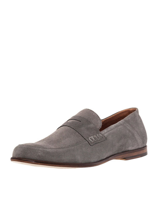 Herren Mokassins & Loafers 538 Leder Castor Grau Fentini