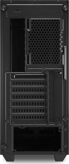 Sharkoon RGB Flow Gaming Midi Tower Computer Case with Side Window Black