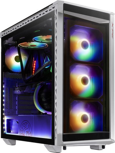 Adata XPG Battlecruiser Gaming Midi Tower Κουτί Υπολογιστή με Πλαϊνό Παράθυρο και RGB Φωτισμό Λευκό
