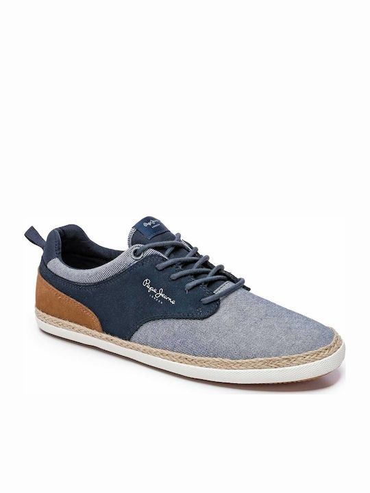 Pepe Jeans Maui Jay Stoff Herren Espadrilles in Blau Farbe