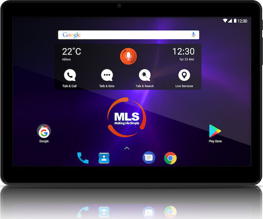 MLS Vista 4G 4G 10.1" Tablet (2GB/16GB) Μαύρο