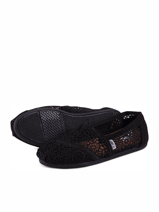 Moroccan Women's Knitted Espadrilles Black